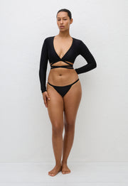 Wrap Sun Top - Black - Matteau
